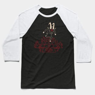 Hopscotch To Hell Baseball T-Shirt